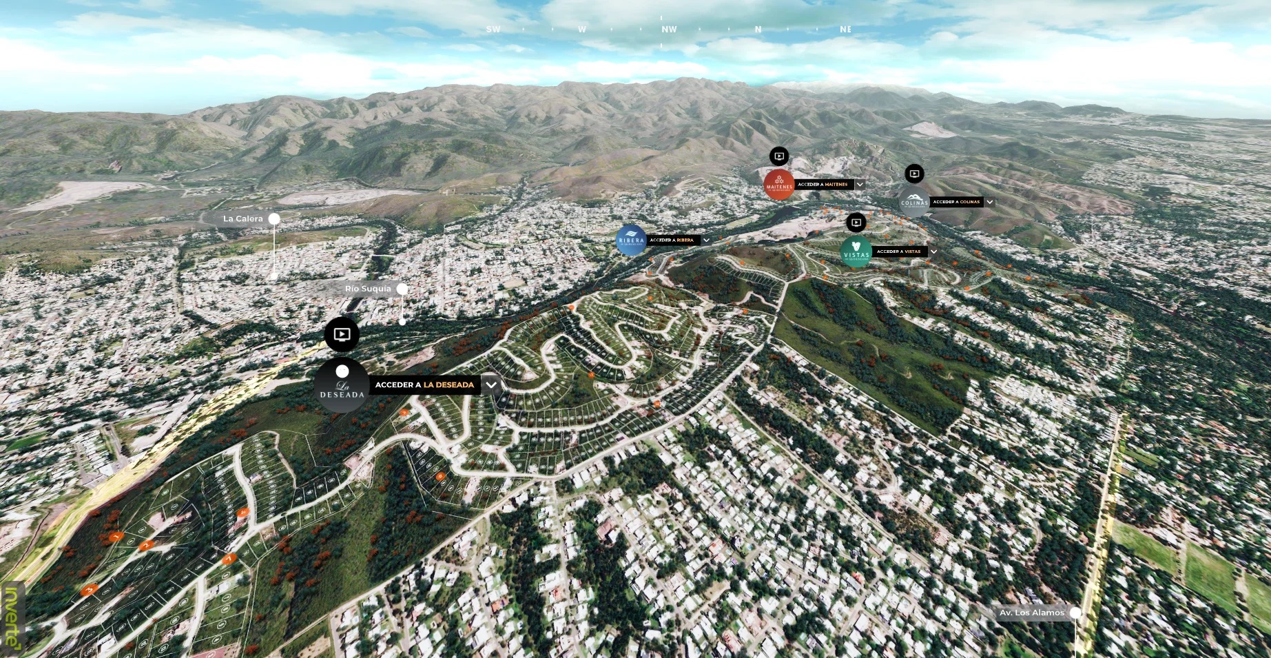 Vista aérea del masterplan La Deseada